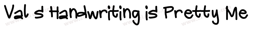 Val s Handwriting is Pretty Messy字体转换